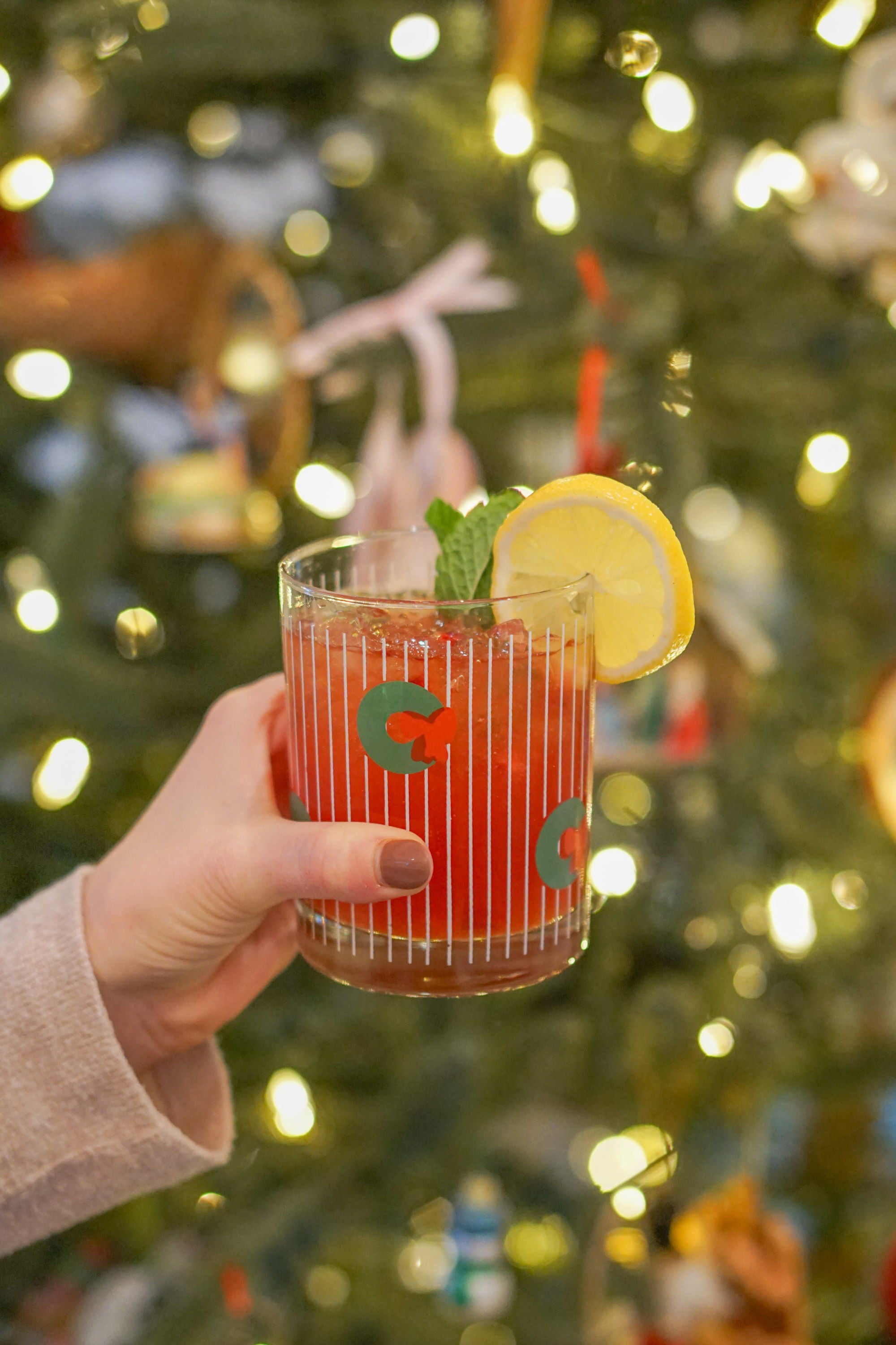 Pomegranate Lemon Swirl Spritz
