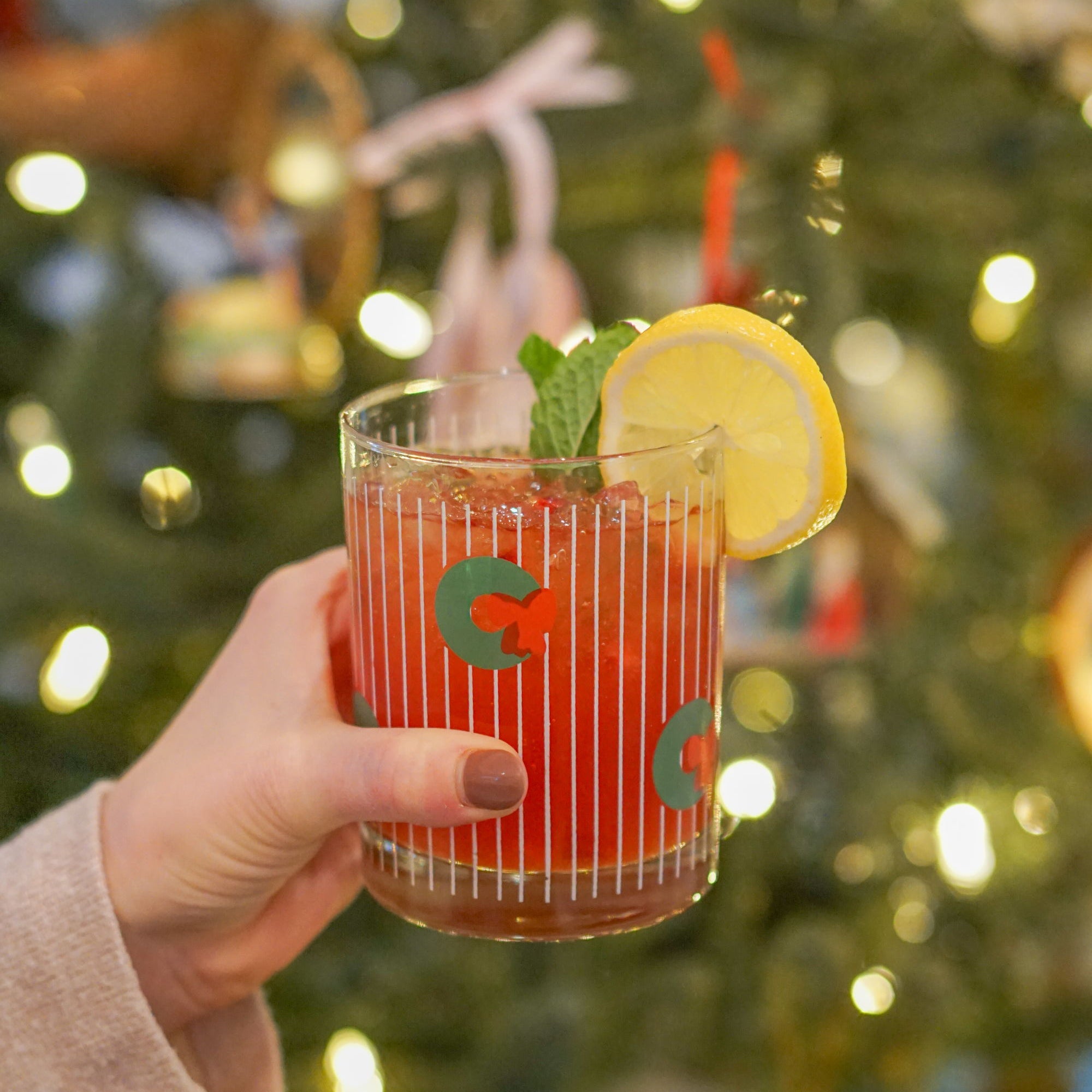 Pomegranate Lemon Swirl Spritz