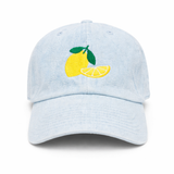 Lemon Denim Hat